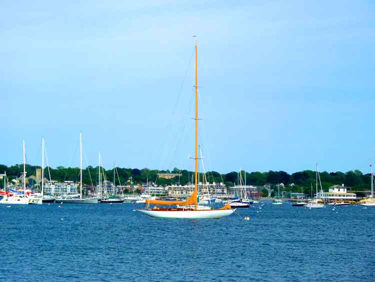 America's Cup Yacht in Newport Harbor