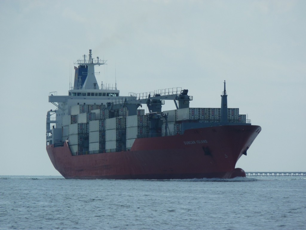 Container Ship at Saint Mary's